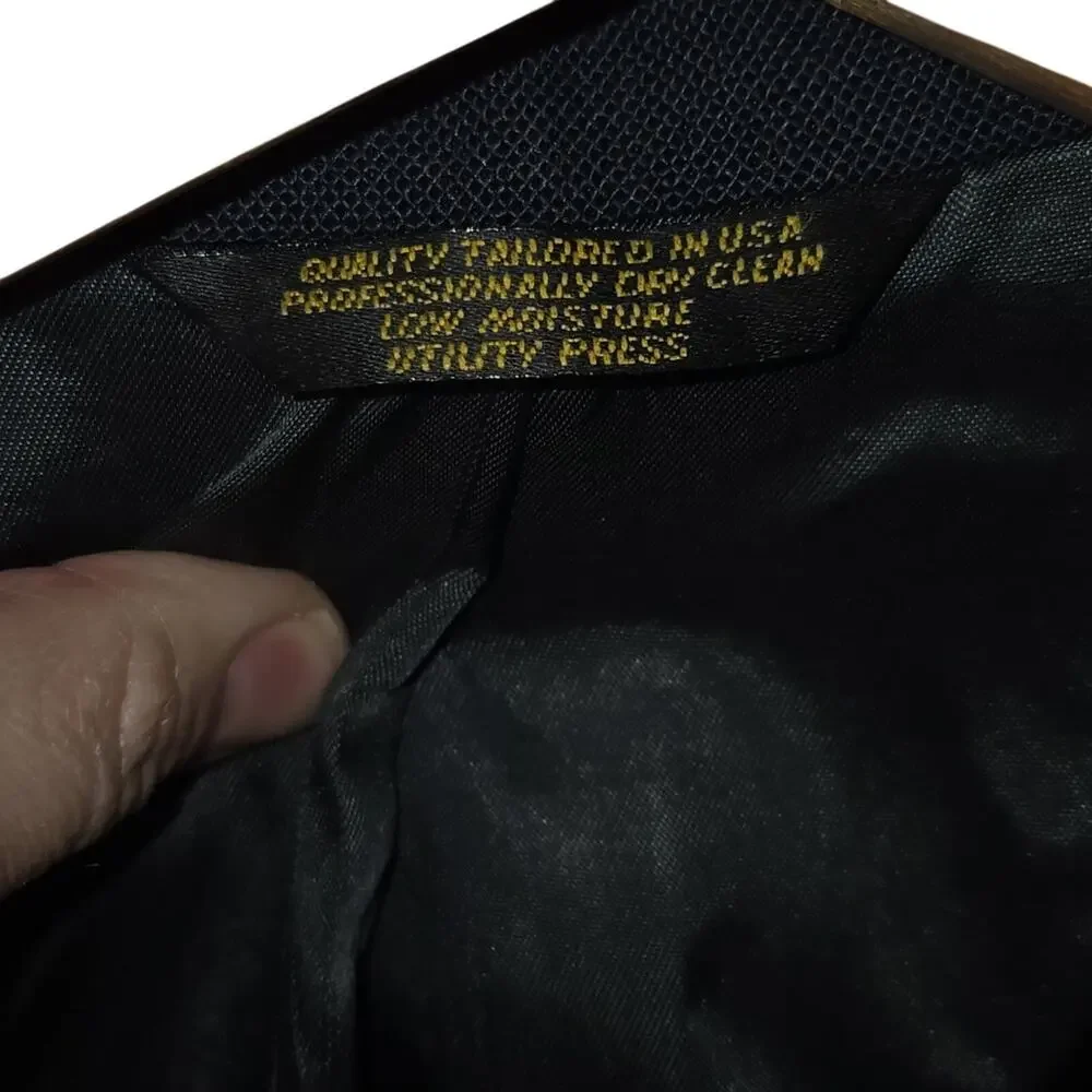 Vintage Palm Beach Med/Large High Quality Classic Black Blazer [0149]